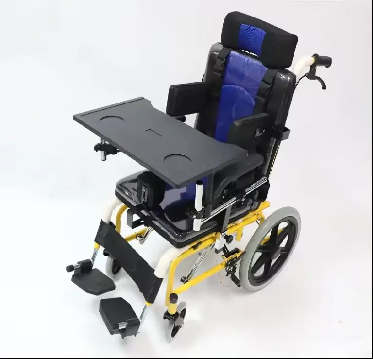 CE/ISO-geprüft pädiatrischer Rollstuhl für Behinderte Sicherheitspflege leichter Rollstuhl zerebralparalyse Kinder manueller Rollstuhl