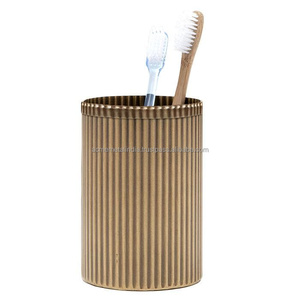 Ensemble distributeur de Lotion et brosse à dents, salle de bain en cuivre Antique en acier inoxydable, seau de déchet boîte à savon, plateau de serviette, support de brosse à dents - Product Image 3