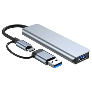 Hub répartiteur multiport 4 ports Uthunderbolt 4 station d'accueil USB 3.0 + USB2.0 * 3 Hub USB portable ultra mince pour ordinateur portable <span class=keywords><strong>macboo</strong></span> - Product Image 5