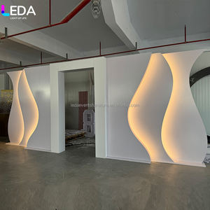 لوحة خلفية ليد أكريليك رومانسية ليدا لتزيين قاعة فندق الزفاف - Product Image 2