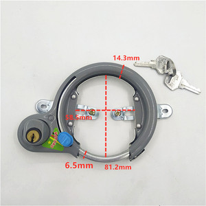 Antivol de vélo en forme de fer à cheval, en acier, entièrement fermé, avec clé, pour la sécurité des vélos de route - Product Image 3