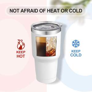 Vaso Térmico de 30 oz, Acero Inoxidable, Aislado al Vacío, para Café y Hielo, Taza de Viaje de Doble Pared (Acero Inoxidable) - Product Image 6