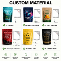Bolsa de Plástico Mylar Resellable Personalizada a Precio de Fábrica para Empacar Galletas y Snacks, Bolsa para Snacks de Carne Saludables para Pequeñas y Medianas Empresas