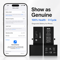 Baterías OEM de iones de litio con chip de diagnóstico TI para teléfonos móviles iPhone 11, 12, 14, 16, 17 Pro Max: se muestra como genuinas