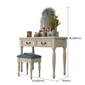 Simple moderno <span class=keywords><strong>hollywood</strong></span> <span class=keywords><strong>tocador</strong></span> con 2 cajones para dormitorio - Product Image 6