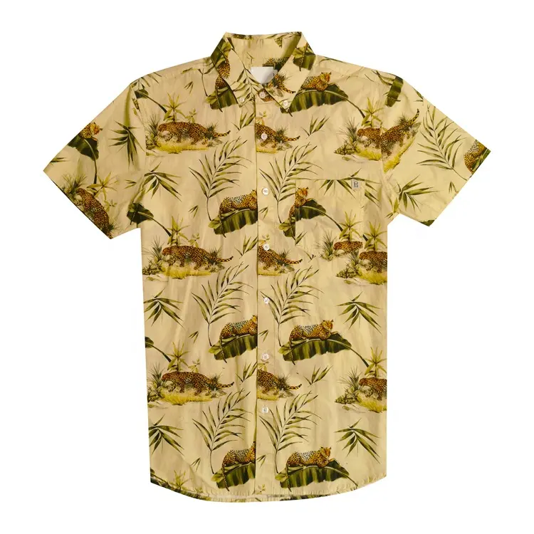 Custom High Quality Beach Hawaii Shirts Wholesale For Men