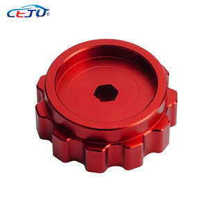 Accessoires d'intérieur de voiture Pommeau de levier de vitesse rouge pour Dodge Ram <span class=keywords><strong>JGR</strong></span> 1500 2013 -- 2018 - Product Image 4