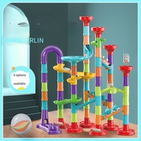 Marble Run Toys Diy Maze Ball Track Marble Run Toy Set Stem Toy Large Intelligent Marble Run Game Set 197 pièces Blocs