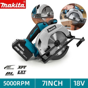 Pour <span class=keywords><strong>Makita</strong></span>, <span class=keywords><strong>scie</strong></span> <span class=keywords><strong>circulaire</strong></span> électrique sans balais de 7 pouces, poignée, kit d'outils de <span class=keywords><strong>scie</strong></span> électrique, passage de poussière, machine de découpe multifonction - Product Image 1