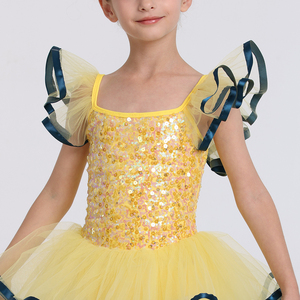 Robe de princesse AL-P027, robe de tutu de ballet personnalisée pour filles, groupe d'âge enfants, vêtements de scène pour spectacle romantique - Product Image 4