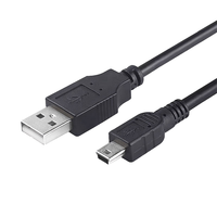 Cantell OEM 1,5 M Mini USB 2,0 macho Mini B 5 pines Cable de cobre puro PVC para controlador PS3 REPRODUCTOR DE MP3 Cámara cámara de salpicadero Garmin GPS
