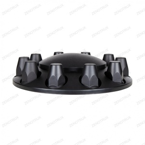 Housse d'axe avant en Satin noir pour phare, couvre-siège amovible et cache-écrou à filetage de 33mm, 2 pièces - Product Image 3