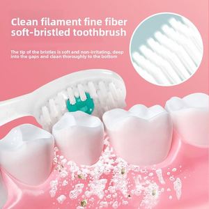 Lot de 20 mini-sets portables : Nouveaux cure-dents à billes éclatantes pour voyage, brosses à dents souples jetables - Product Image 3