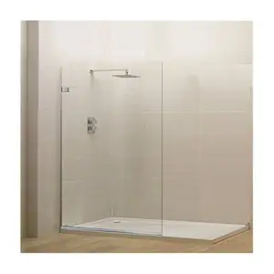Bajo Precio de vidrio templado cuarto de baño Simple pantalla de ducha con certificado