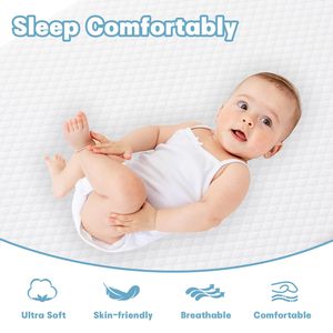 38x24x4 inch kép hai mặt Bộ nhớ bọt gói và chơi Pad mini nôi bé nệm với nắp có thể tháo rời cho mini xách tay Giường cũi - Product Image 3