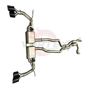 Sistema de Escape Catback con Válvulas de Titanio Vortex para Porsche 958 Cayenne 3.0T 4.8T 2011-2014 con Sistema de Tubos de Escape Cuádruples Negros - Product Image 2