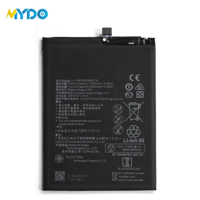 LK Original Quality 3400mAh Li-Polymer Battery HB396285ECW 100% OEM Fits for Huawei P20 Honor 10 3.8V Voltage 12-Month Warranty