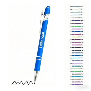 Bolígrafo Profesional Personalizado con Logotipo en Oro Rosa de Lujo, Bolígrafo Metálico 2 en 1 con Punta Suave para Pantallas Táctiles - Product Image 1