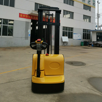 Forklift Straddle Stacker Elektrik Hidrolik YCMG 1.6m/2.5m/3m 1-1.5-1.2 Ton AWD Baterai Asam Timbal Ban Solid