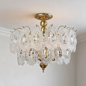 Copper Promotional Nordic Minimalist Modern Living Room Lamp Dining Room <b>Bedroom</b> Crystal Lamp Retro French Hall <b>ceiling</b> <b>light</b> - Product Image 1