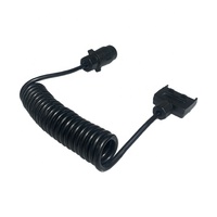 Autone TC232S 12V / Pin Euro vers Aus Kit de fil en spirale de remorque avec gaine en TPU Câble 3M et prises