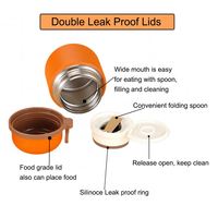 Vente en gros d'usine, thermos à double paroi en acier inoxydable, isolé sous vide, pour aliments, chauffe-aliments, gourde pour enfants
