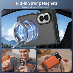 <span class=keywords><strong>Funda</strong></span> Protectora para Samsung Galaxy Z Fold 8, Mate, Translúcida, con Carga Inalámbrica, Antigolpes, Magnética, Personalizada - Product Image 3