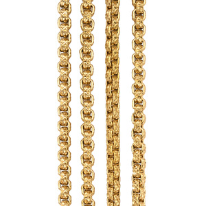 Aceworks Textured <b>Box</b> Chain | 18K PVD Gold Plated Stainless Steel 5mm Luxury DIY Necklace <b>Bracelet</b> Jewelry - Product Image 1