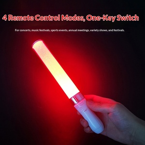 Bâtons lumineux LED personnalisés à clignotement coloré pour Carnavals, Concerts, Fêtes, Événements Sportifs, Autocollants Lumineux, Événements Lightsaber - Fonctionne avec piles AAA - Product Image 3