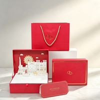 Boîte cadeau en carton magnétique en forme de livre avec ruban, logo personnalisé, Saint-Valentin, Paris, boîte cadeau créative culturelle