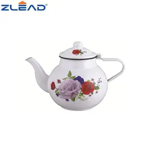 Маленький эмалированный чайник 0,7 л, кухонный чайник, эмалированный чайник