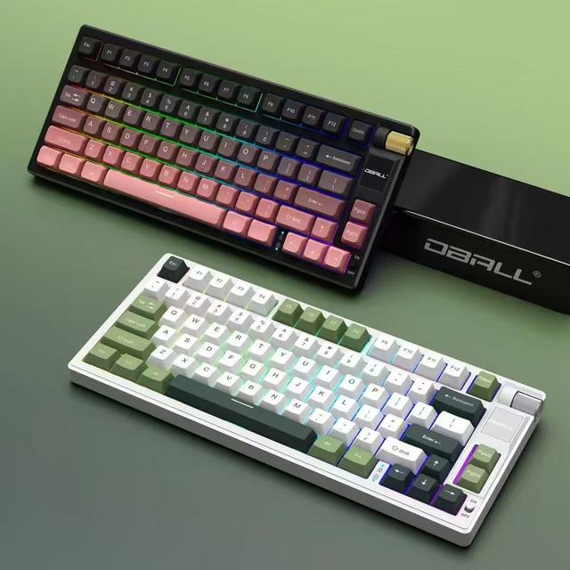 81-Keys 2.4G BT Wired & Wireless RGB Mechanical Gaming Keyboard for PC for Mac for Xbox Factory Supply for Gamers