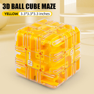 Jeu de cube de labyrinthe en plastique 3D, éducatif, anti-stress, entraînement logique, <span class=keywords><strong>puzzle</strong></span>, mode de compétition multijoueur, jouet, bloc de balle - Product Image 6