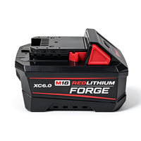 Batterie au lithium Milwaukee M18 Forge XC6.0 18V 6.0Ah Zero Tab Cell, batterie pour outils électriques robustes, compatible avec tous les outils sans fil M18