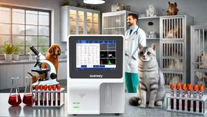 Seamaty VBC50A 3 diff Totalmente Automático Vet Hematologia Triplo Analisador Automático De Células Sanguíneas Para Teste De Sangue De Rotina - Product Image 6