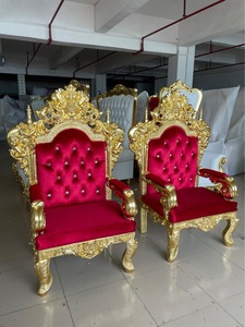 Vente directe usine – Chaises de mariage en verre de style européen pour rois et reines avec accoudoirs rotatifs pour hôtels et clubs - Product Image 2