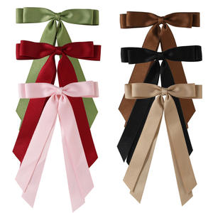 2024 version coréenne explosive de <span class=keywords><strong>pince</strong></span> à ressort <span class=keywords><strong>longue</strong></span> streamer <span class=keywords><strong>bec</strong></span> de canard clip chaud doux streamer tissu arc <span class=keywords><strong>pince</strong></span> à cheveux collection - Product Image 3