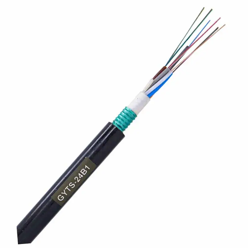 Câble optique en Fiber optique pour l'extérieur, 12/24/48/96 Core Gyts, prix d'usine, 1Km