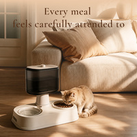 Station d'alimentation pour animaux de compagnie EversoulPet en silicone pour chiens et chats avec bol à alimentation lente, distributeur d'eau automatique, bol à nourriture, base antidérapante