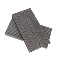 Lantai Kayu Rekayasa Berkualitas Tinggi Tahan Retak dengan Motif Serat Kayu dan Alur, Papan Interlocking Tahan Air, Laminasi Komposit WPC