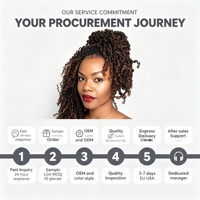 Extensions de cheveux synthétiques tressées style Spring Twist, 8 pouces, double trame, pour tresses au crochet, 110g, 60 mèches