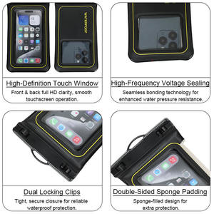 Étui de téléphone universel avec logo personnalisé, IPX8, écran tactile, coloré, étanche, tendance, dos souple, pour la natation, la plage, les sports nautiques - Product Image 4