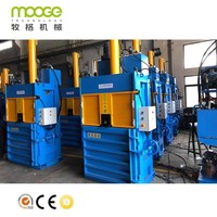 Presse à balles hydraulique verticale et horizontale pour déchets de bouteilles en plastique PP PET HDPE et films plastiques