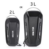 Sacoche de guidon Wildman 3L pour vélo électrique, sacoche imperméable pour trottinette, coque rigide EVA, rangement portable avant pour trottinette électrique, sacoche de guidon Wildman 3L