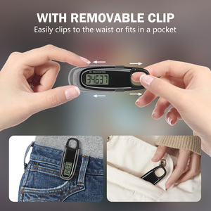 J & R Nhỏ Carabiner Mắt Cá Chân Giày <span class=keywords><strong>Pedometer</strong></span> <span class=keywords><strong>3D</strong></span> Đơn Giản Túi Bước Tracker Truy Cập Cho Nam Giới Phụ Nữ Trẻ Em Đi Bộ - Product Image 6