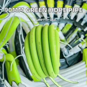 Tubería de Ventilación de PE Corrugado de Doble Pared HDPE Verde DN90mm, 50m de Largo, Flexible, Duradera, de Uso Industrial, Antibacteriana, en Oferta - Product Image 2