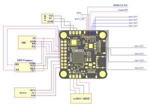 Haute Performance JC TECH SDMODEL SDH7 V1 Support LED Sortie 30mm Contrôleur de vol pour FPV Drone - Product Image 5