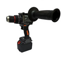 Perceuse sans fil populaire 21V alimentée par batterie, moteur sans balais 13MM, couple de 160 N.M, 4AH, vitesse variable, mandrin 1/2, construction industrielle