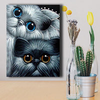 Ever Moment Peinture Diamantée Hibou Mosaïque 5D DIY, Kit Complet de Perles Carrées, Décoration Murale Faite Main pour la Maison, Broderie S2F1067