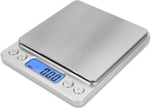 Báscula de alimentos para cocinar y hornear Pantalla LCD Función de <span class=keywords><strong>tara</strong></span> Mini báscula de Cocina Digital de acero inoxidable - Product Image 3